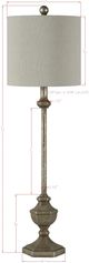 Forty West Coleman Gray Table Lamp-1