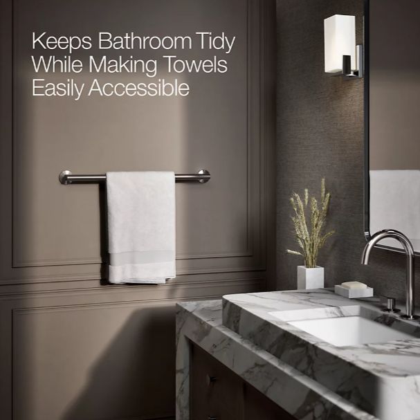 KOHLER® Components® Vibrant Titanium 24" Towel Bar-3