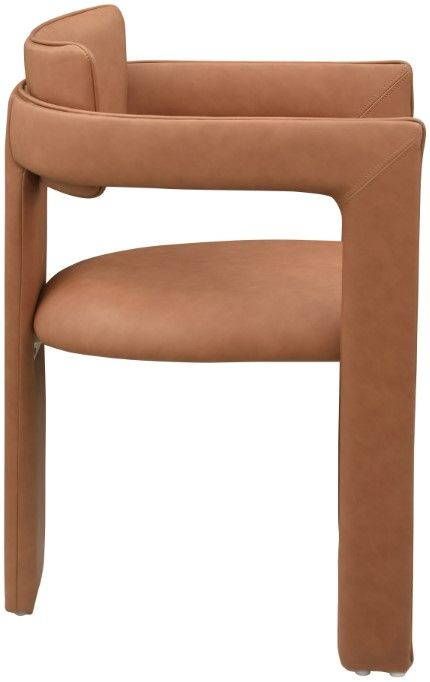 Meridian Furniture Brenda Cognac Upholstered Dining Chair-2