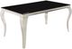 Coaster® Carone Black Glass Top 61" Dining Table with Chrome Legs-0