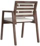 Flexsteel® Outdoor Nova 2-Piece Ivory/Dark Brown Arm Dining Chair-3