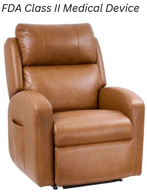UltraComfort™ Aiden Sparrow Medium Power Lift Recliner with Nirvana Heat and Air Massage-0