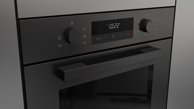 Fulgor Milano Matteo 100 Series 24" Matte Black Single Electric Wall Oven-1