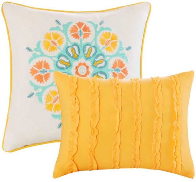 Olliix by Intelligent Design Nina Multi Full/Queen Reversible Coverlet Set-1