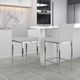 Inspire™ Porto Grey/Chrome 26" Counter Stool, Set Of 2-1
