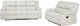 Coaster® Camila 2-Piece White Manual Reclining Sofa Set-0