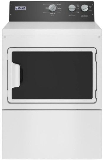 Maytag® 7.4 Cu. Ft. White Commercial-Grade Front Load Gas Dryer-0