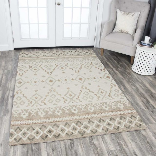 Rizzy Home Opulent Neutral 5'x8' Rectangular Rug-4