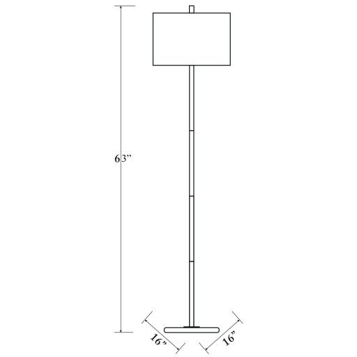 Surya Becker Silver Floor Lamp-4