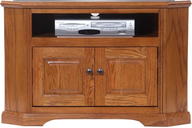 American Heartland Manufacturing Oak 41" Arched Base Corner TV Stand -0