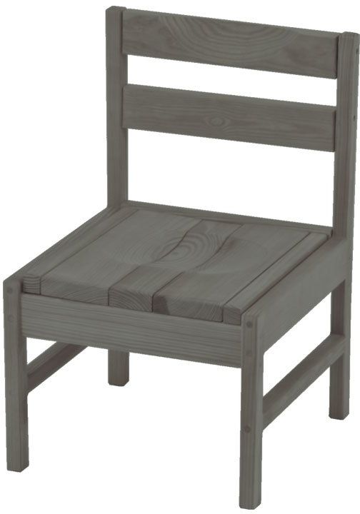 Crate Designs™ Furniture Graphite Dining Side Chair-0