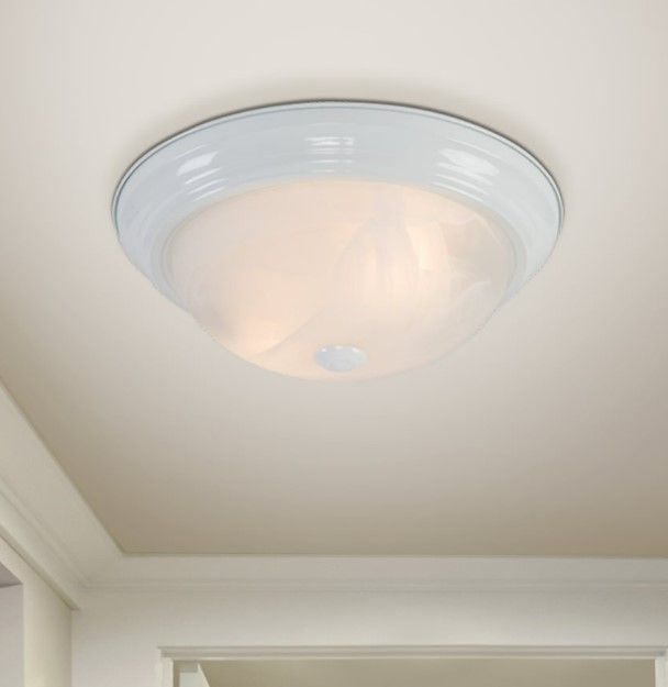 YHD White 2-Light 13" Flush Mount Lighting-1