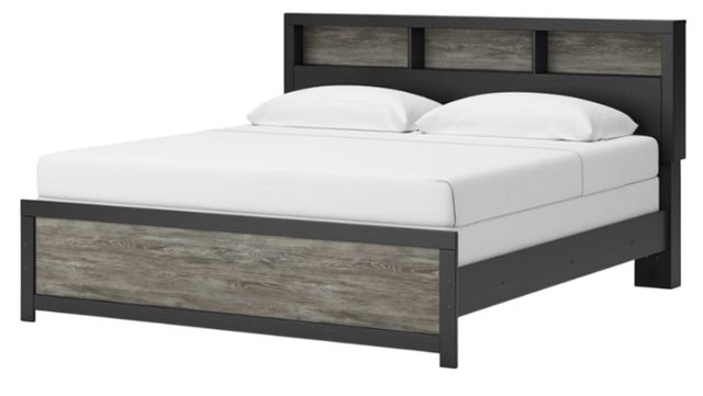 Signature Design by Ashley® Broachmyn Black/Gray King Bookcase Bed-1