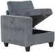 Homelegance® Walterboro 7-Piece Dark Gray Modular Sectional with Storage and Reclining Back Rest-4