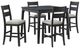 Elements International Garcia 5-Piece Black Dining Set-0