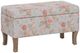 Linon Stephanie Aqua Floral/Rustic Gray Storage Bench-0