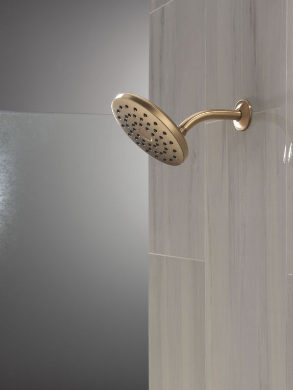 Delta Universal Showering PivotPro™ Champagne Bronze 1.75 GPM Raincan Shower Head-2