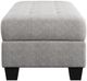Emerald Home Myles Gray Storage Ottoman-5
