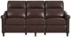 Flexsteel® Elizabeth Brunette Leather Power Reclining Sofa with Power Headrest-2