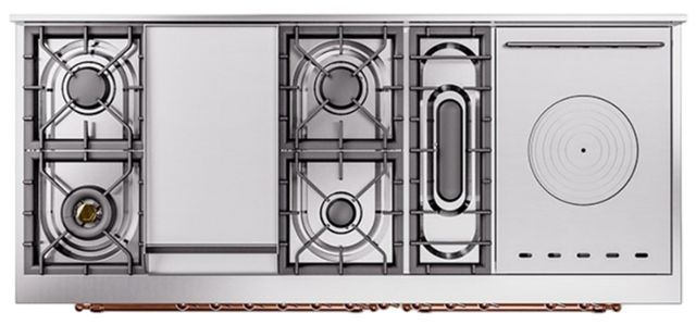 Ilve® Nostalgie II Series 60" Custom RAL Color Pro Style Dual Fuel Range-3