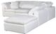 Moe's Home Collection Clay Dream 5-Piece Cream White L-Shaped Modular Sectional and Ottoman-2