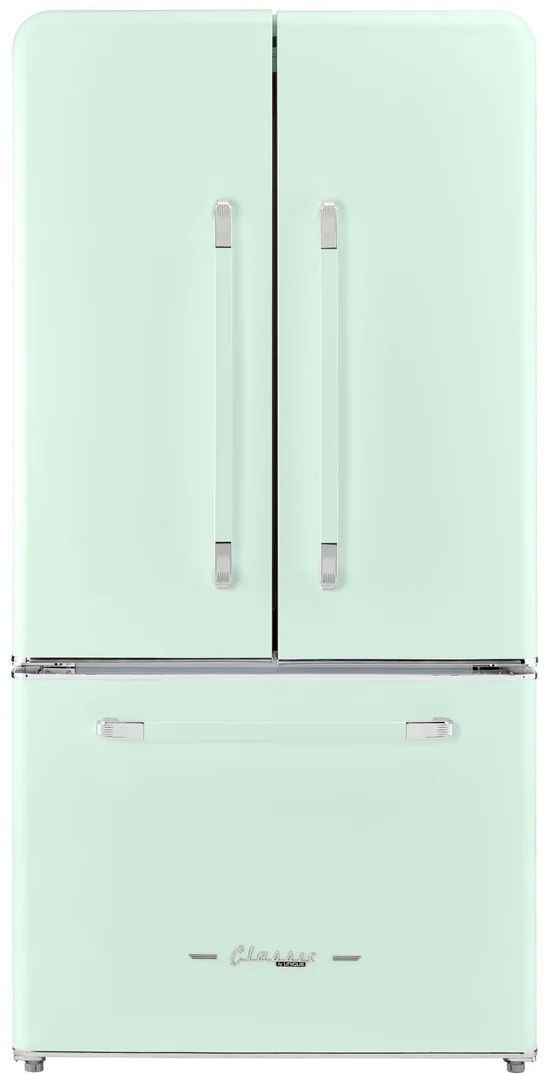Unique® Appliances 36" 21.4 Cu. Ft. Summer Mint Green Counter Depth French Door Refrigerator-0