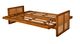 Kodiak Furniture Westport Linen Aqua/Honey Full Futon with Mattress-2