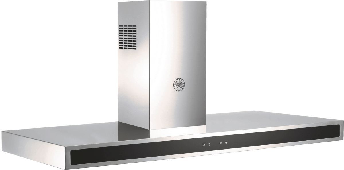Bertazzoni 48" Stainless Steel Glass Front Wall Mounted Range Hood