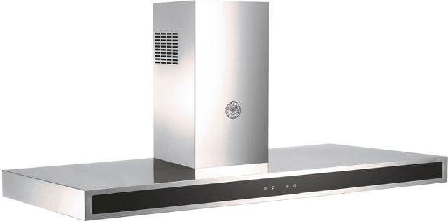 Bertazzoni 48" Stainless Steel Glass Front Wall Mounted Range Hood-0
