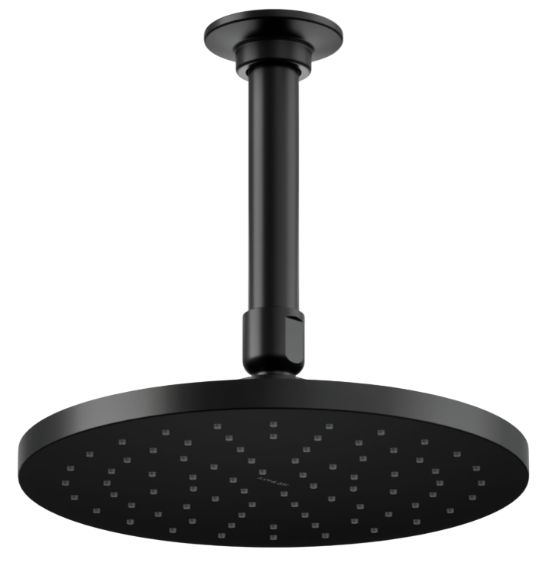 KOHLER® Contemporary Matte Black 1.75 GPM Round 10" Single-Function Rainhead-0