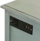 StyleCraft Aged Seafoam 1-Drawer Side Table with Door-1