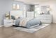 Homelegance® Linea Cream/Pearl White Eastern King Panel Bed-1