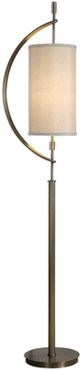 Uttermost® Balaour Antique Brass Floor Lamp-0