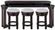 Liberty Furniture Weston 4-Piece Knubby Taupe/Peppercorn Console Bar Table and Stool Set-2