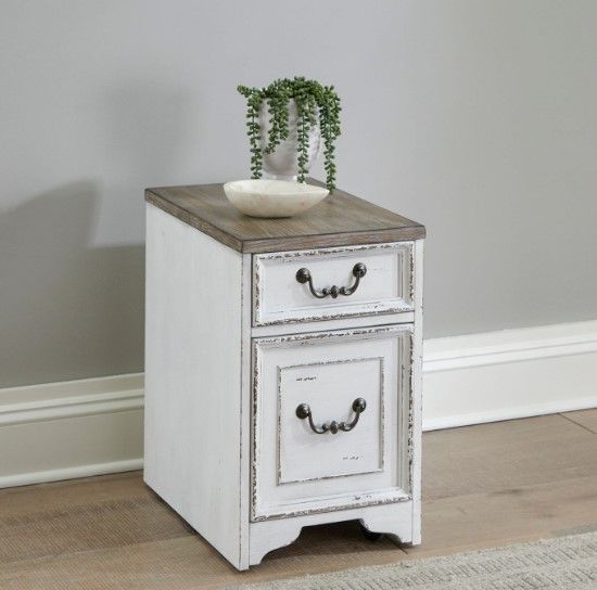 Liberty Furniture Magnolia Manor Antique White/Weathered Bark Mobile File-1