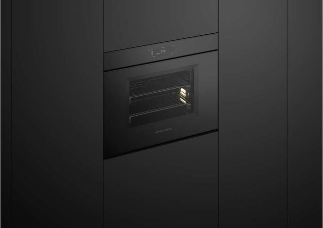 Fisher & Paykel Series 11 Minimal 30" Black Glass Combination Steam Oven-4