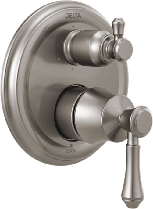 Delta Cassidy® Monitor® 14 Series Stainless 2-Handle Valve Trim with 6-Setting Integrated Diverter-0