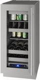 U-Line® 2.9 Cubic Feet Stainless Steel Beverage Center-0