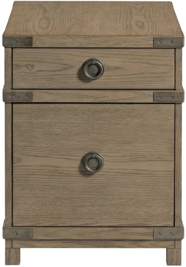 Hammary® Crawford Honey Trunk Chairside Table-2