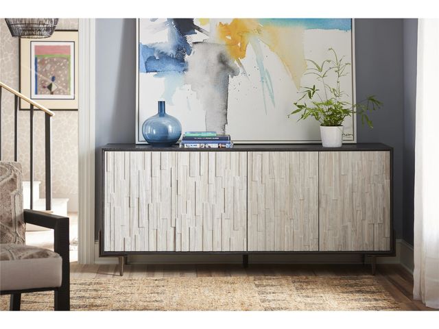Universal Explore Home™ Oslo Onyx-White Entertainment Console-1