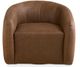 Bassett® Furniture Customizable Garner Leather Swivel Chair-0