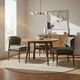 LH Home Fritz Athens Chestnut/Olive Chenille Dining Side Chair-1