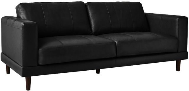 Elements International Hampton 2-Piece Fiero Black Living Room Stationary Seating Set-1