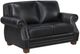 Homelegance® Remington Black Loveseat-0