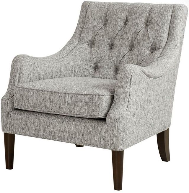 Olliix by Madison Park Grey Qwen Button Tufted Accent Chair-3