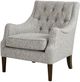 Olliix by Madison Park Grey Qwen Button Tufted Accent Chair-3