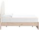 Signature Design by Ashley® Shapella Tan/White Youth Full Upholstered Panel Bed-2