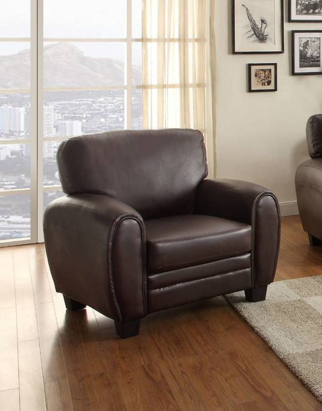 Homelegance® Rubin Dark Brown Chair-1