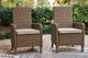 Signature Design by Ashley® Revare Beach 2-Piece Beige Fabric/Resin Wicker Outdoor Arm Chair-1