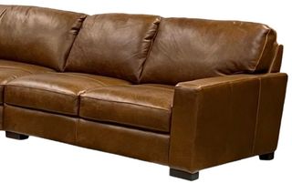 Soft Line America Leon Maple Leather Right-Arm Facing Loveseat